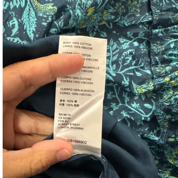 Free People Womens XS Sundrenched Printed Maxi Dress in Neptune Combo Fairy - Picture 8 of 10